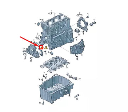 NEW VW GOLF VARIANT CG MK8 ENGINE WATER JET 05E103157