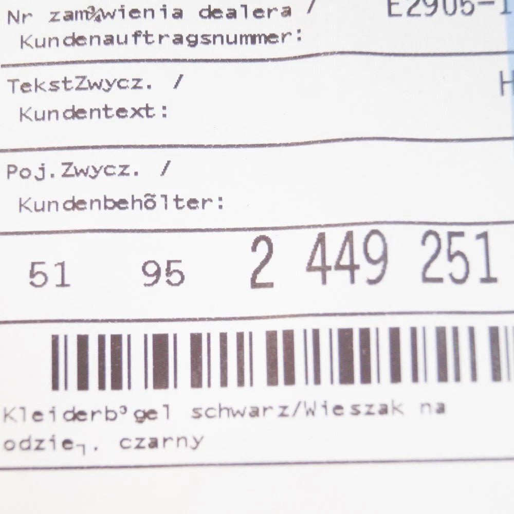 NEW BMW X5 F15 HEADREST COAT HANGER ATTACHMENT 51952449251 2449251 ORIGINAL