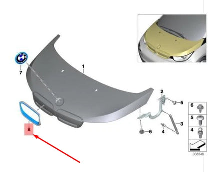 NEW BMW I3 I01 FRONT RADIATOR LEFT KIDNEY GREY GRILLE 51137352701 ORIGINAL