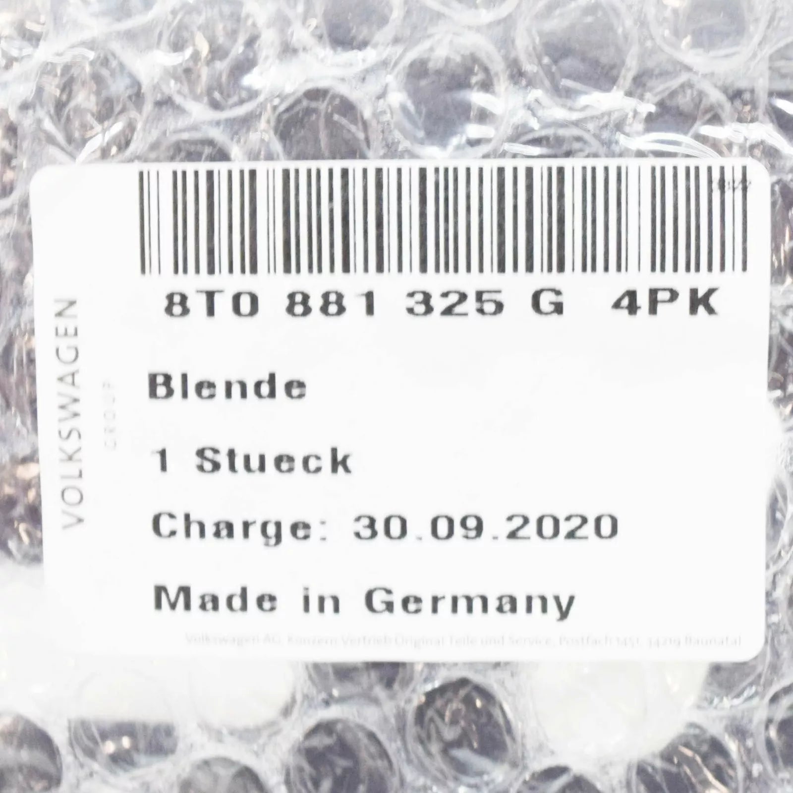 NEW AUDI A5 8T FRONT SEAT LEFT OUTER FRAME TRIM PANEL 8T0881325G4PK