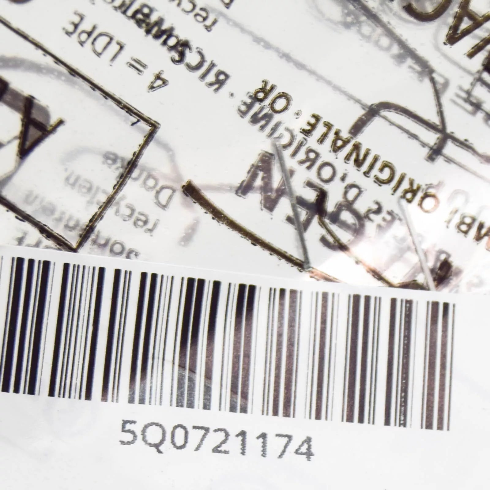 NEW AUDI TT FV CLUTCH PEDAL RUBBER PAD 5Q0721174 ORIGINAL