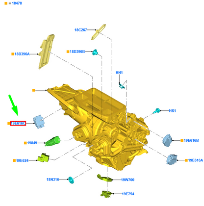 new ford puma mk2 heater flap motor assy 2019476 original