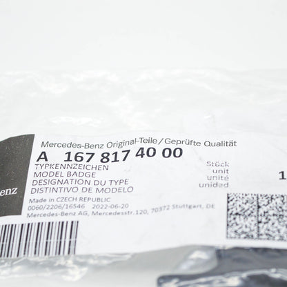 NEW MERCEDES-BENZ GLE W167 FRONT RADIATOR GRILLE AMG BADGE A1678174000 ORIGINAL