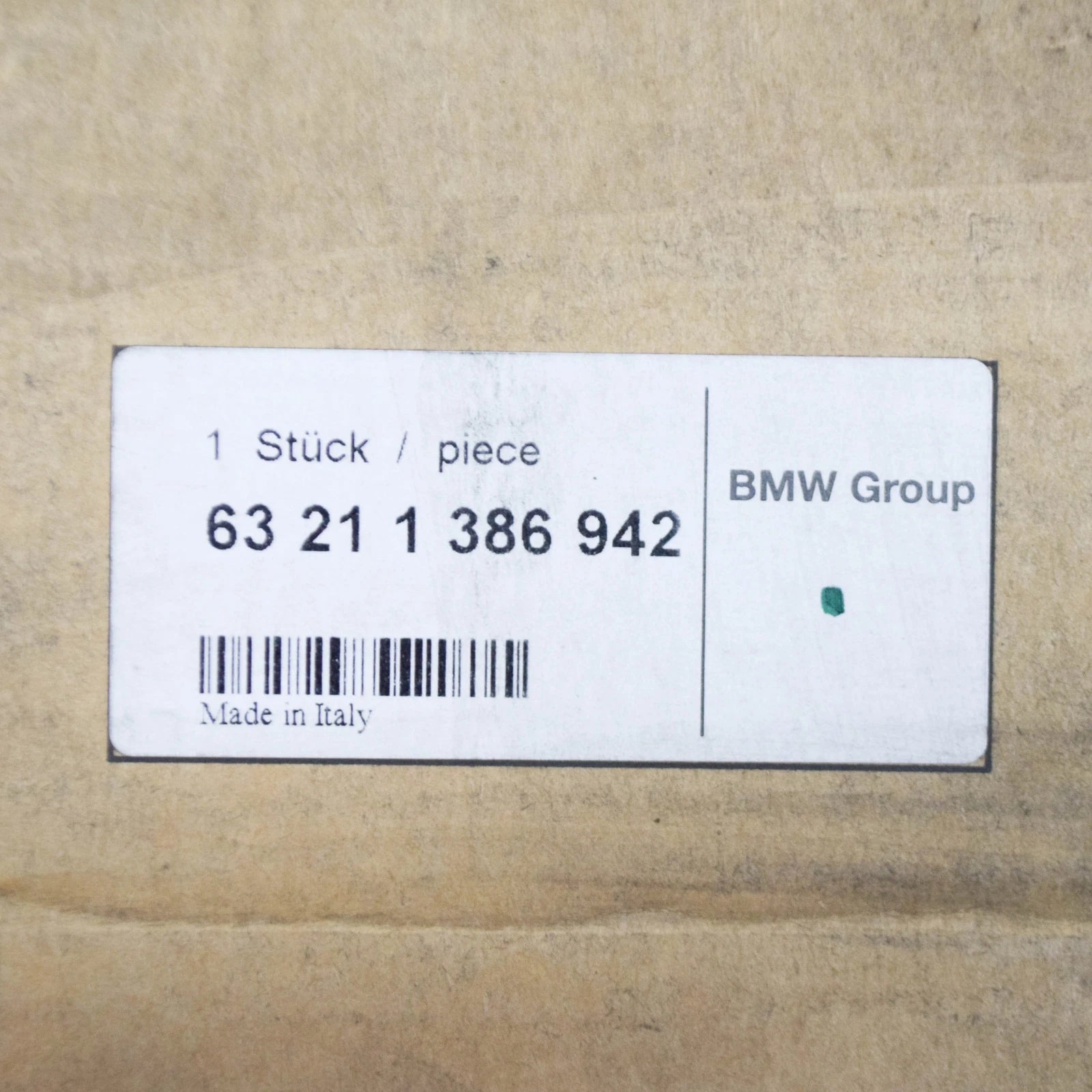 NEW BMW 3 E30 REAR RIGHT TAILLIGHT WITH FOG LIGHT 63211386942 ORIGINAL