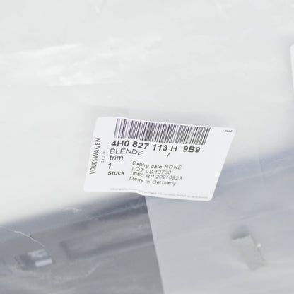 NEW AUDI A8 D4 LICENSE NUMBER PLATE 4H0827113H9B9 ORIGINAL