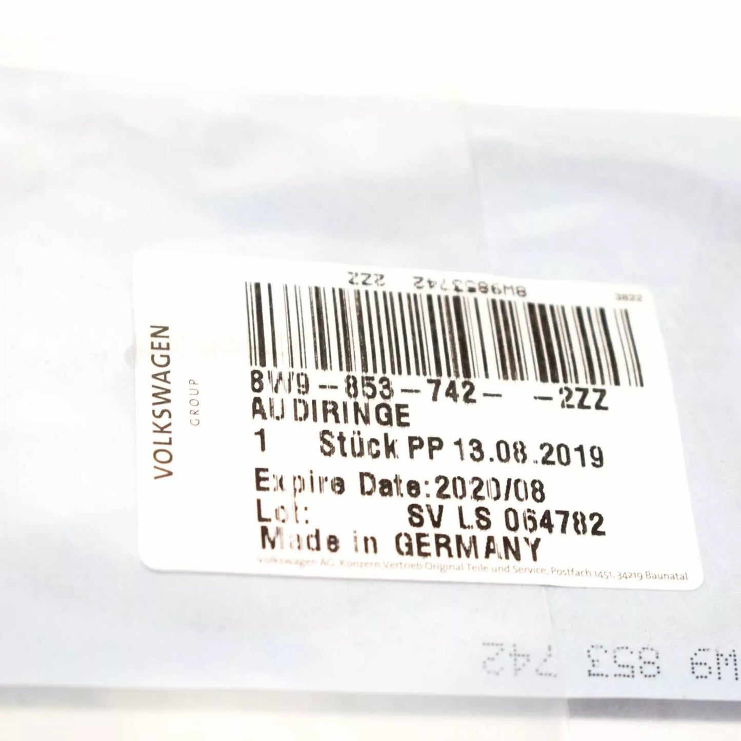 NEW AUDI A4 B9 BOOTLID BADGE 8W98537422ZZ 2017