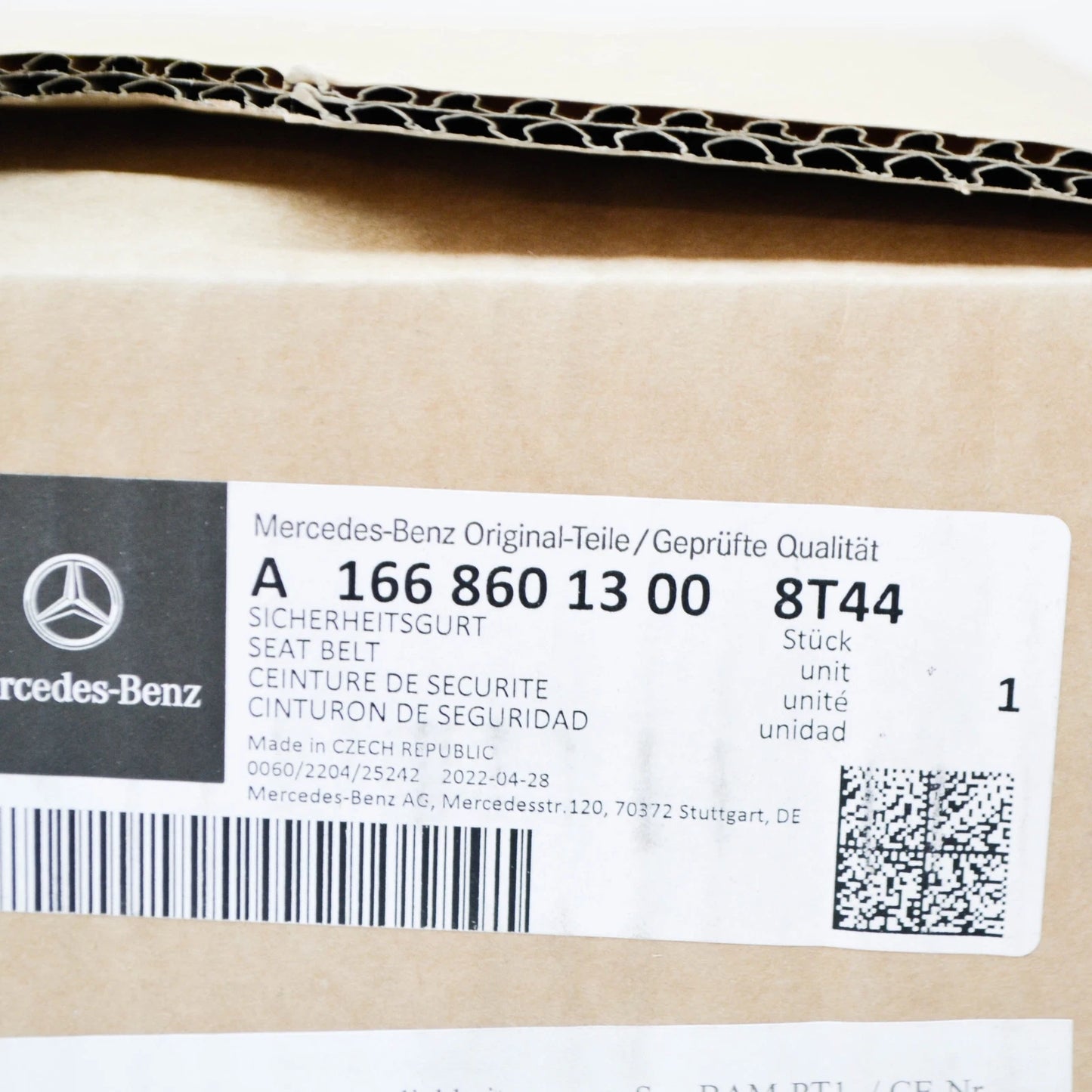 NEW MERCEDES-BENZ GLE W166 FRONT LEFT SEAT BELT A16686013008T44 ORIGINAL