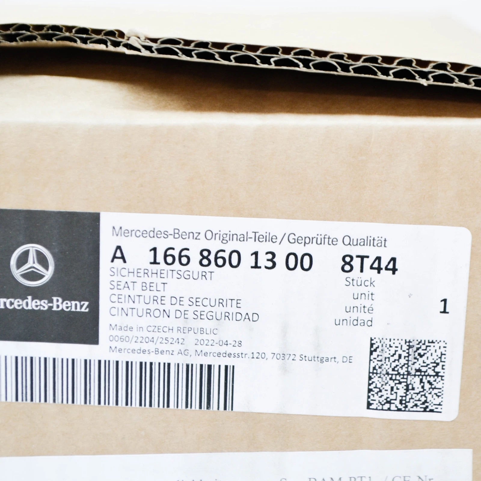 NEW MERCEDES-BENZ GLE W166 FRONT LEFT SEAT BELT A16686013008T44 ORIGINAL