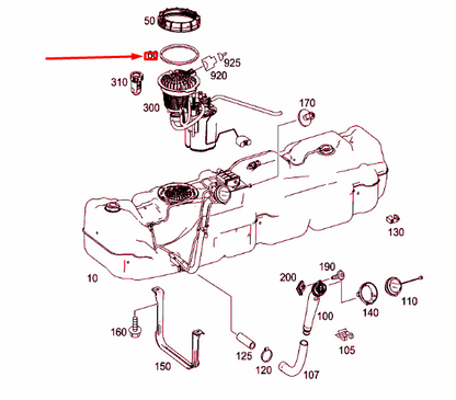 NEW MERCEDES-BENZ SPRINTER 906 FUEL PUMP TANK SEAL A4544780012 ORIGINAL