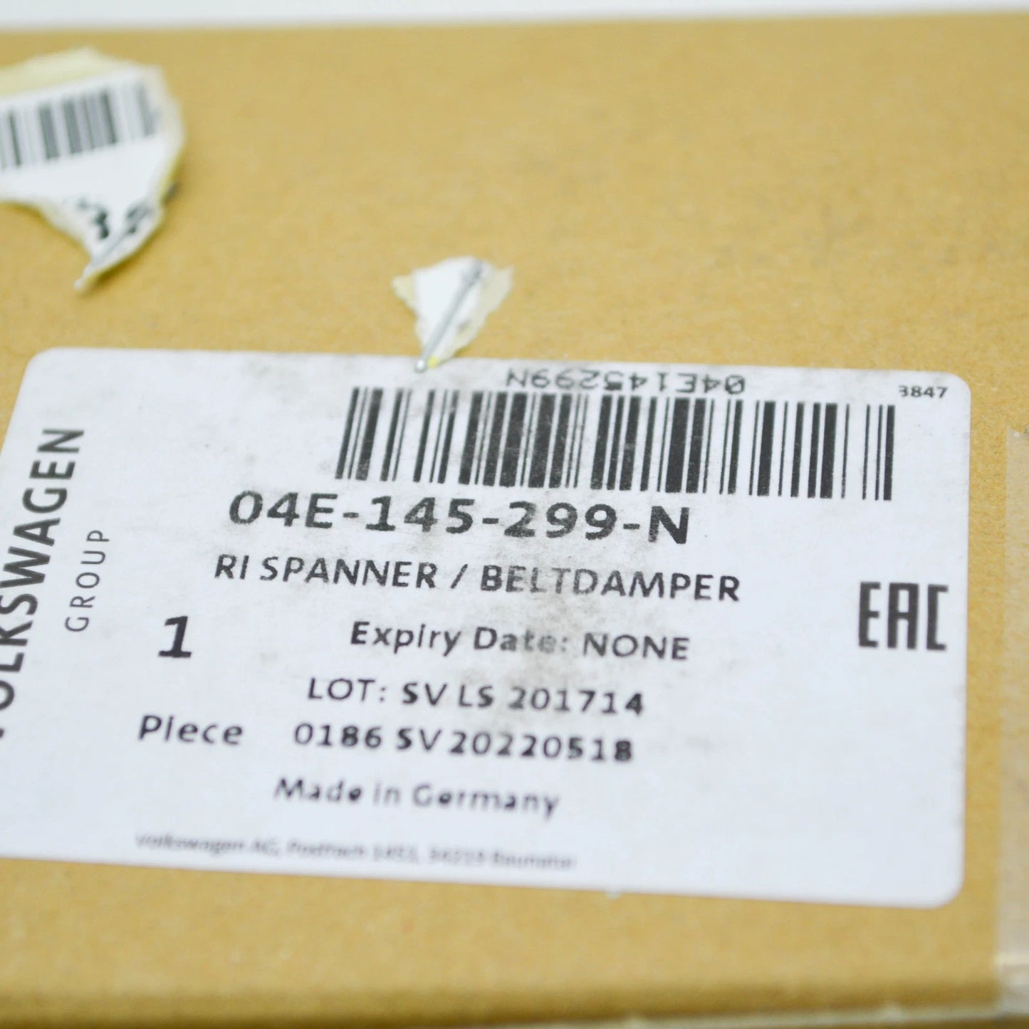 NEW AUDI A1 8X BELT TENSIONER DAMPER 04E145299N