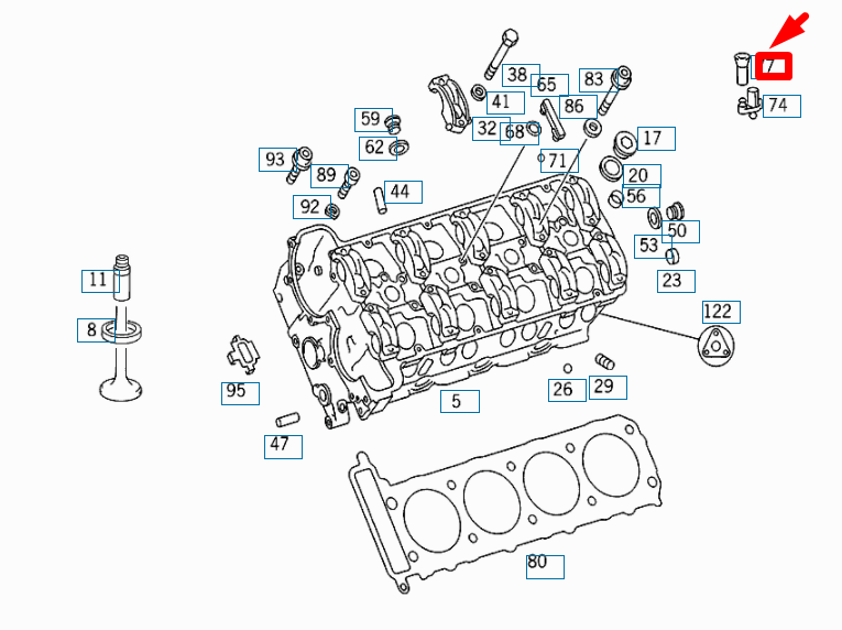 NEW MERCEDES-BENZ SL R129 ENGINE CRANKCASE BREATHER HOSE A1190160181 ORIGINAL