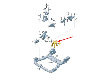 NEW VOLKSWAGEN TRANSPORTER T6 FRONT ENGINE MOUNT 7LA199849E