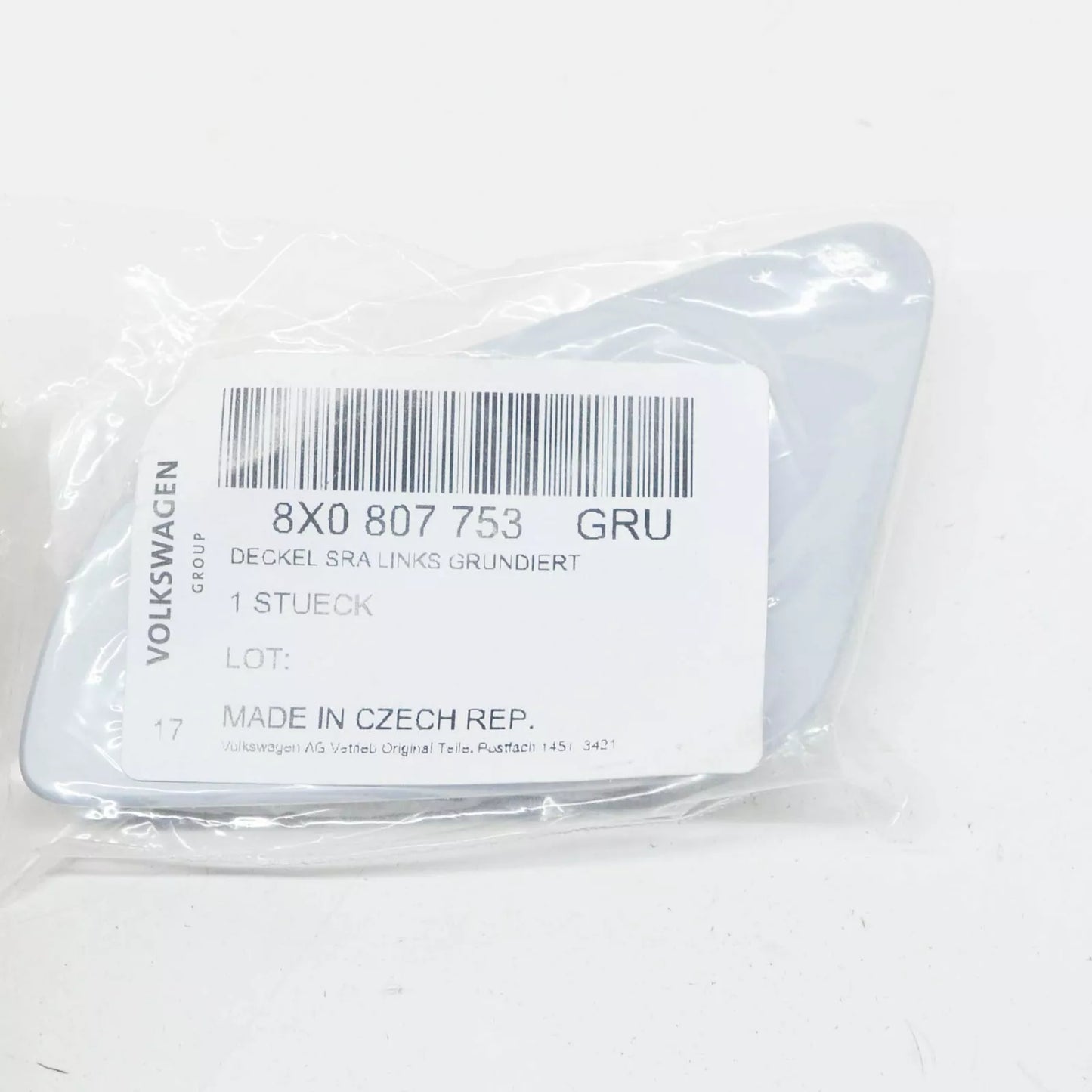 NEW AUDI A1 8X LEFT SIDE HEADLAMP WASHER COVER CAP 8X0807753GRU ORIGINAL