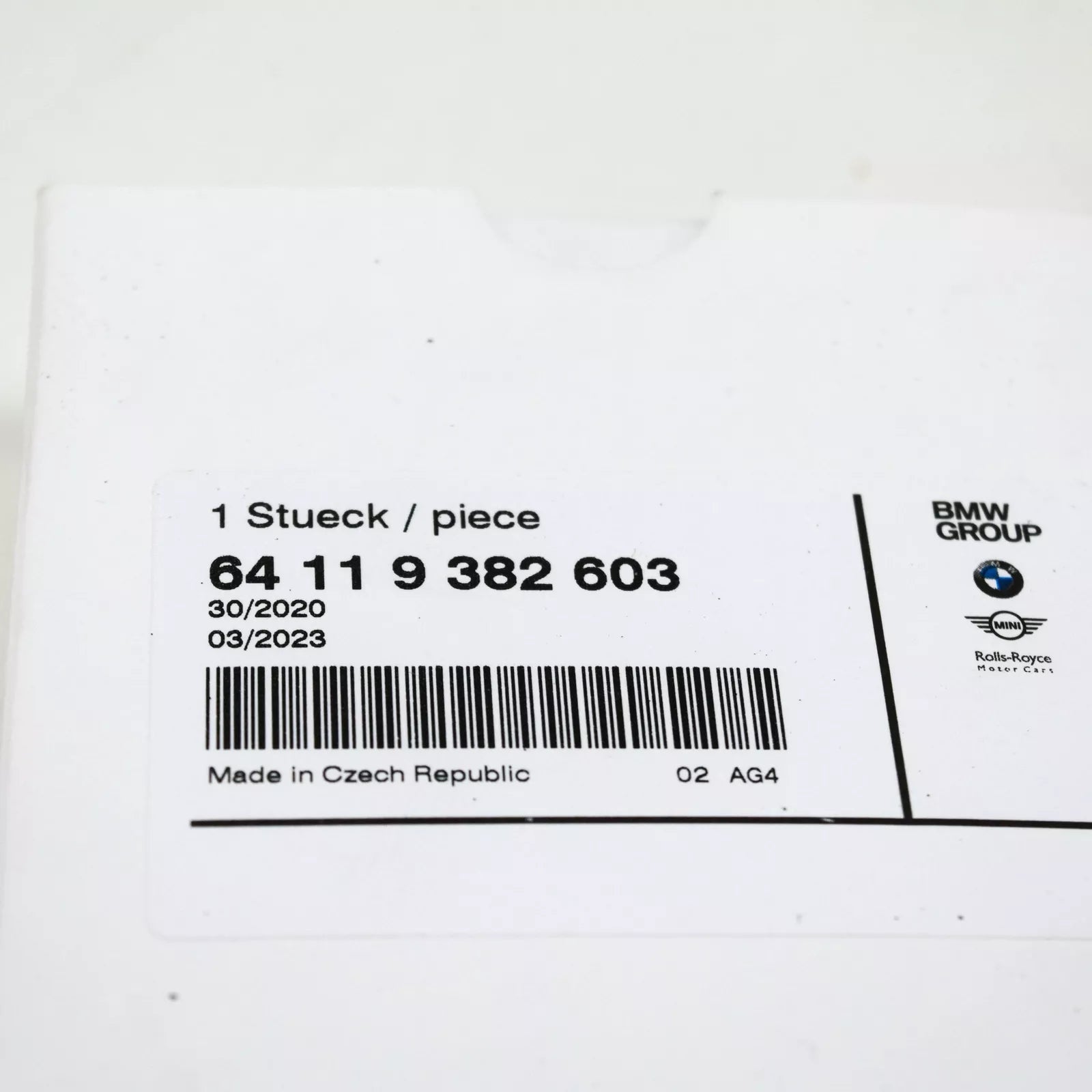 NEW BMW AIR FRESHNER SCENT FRAGRANCE GREEN SUITE NO. 2 64119382603 9382603