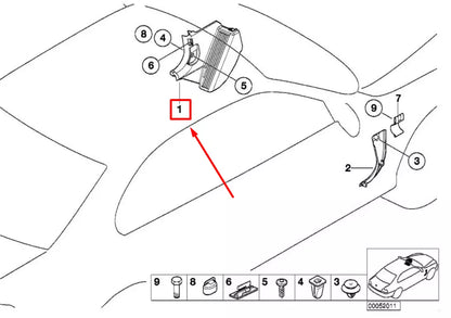 NEW BMW 3 E46 FRONT LEFT KICK PANEL TRIM 51438238511 8238511 ORIGINAL