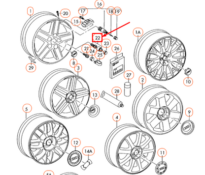 NEW AUDI A4 B7 WHEEL BOLT 4F0698139B819 ORIGINAL