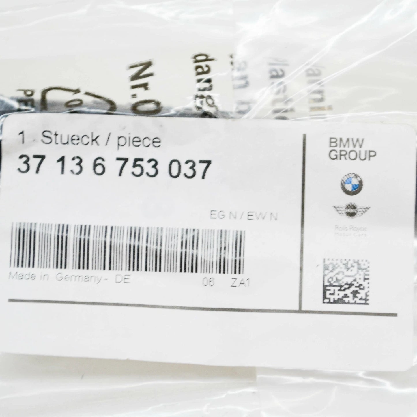 NEW BMW 7 E65 REAR DYNAMIC DRIVE PRESSURE HOSE ASSY 37136753037 ORIGINAL