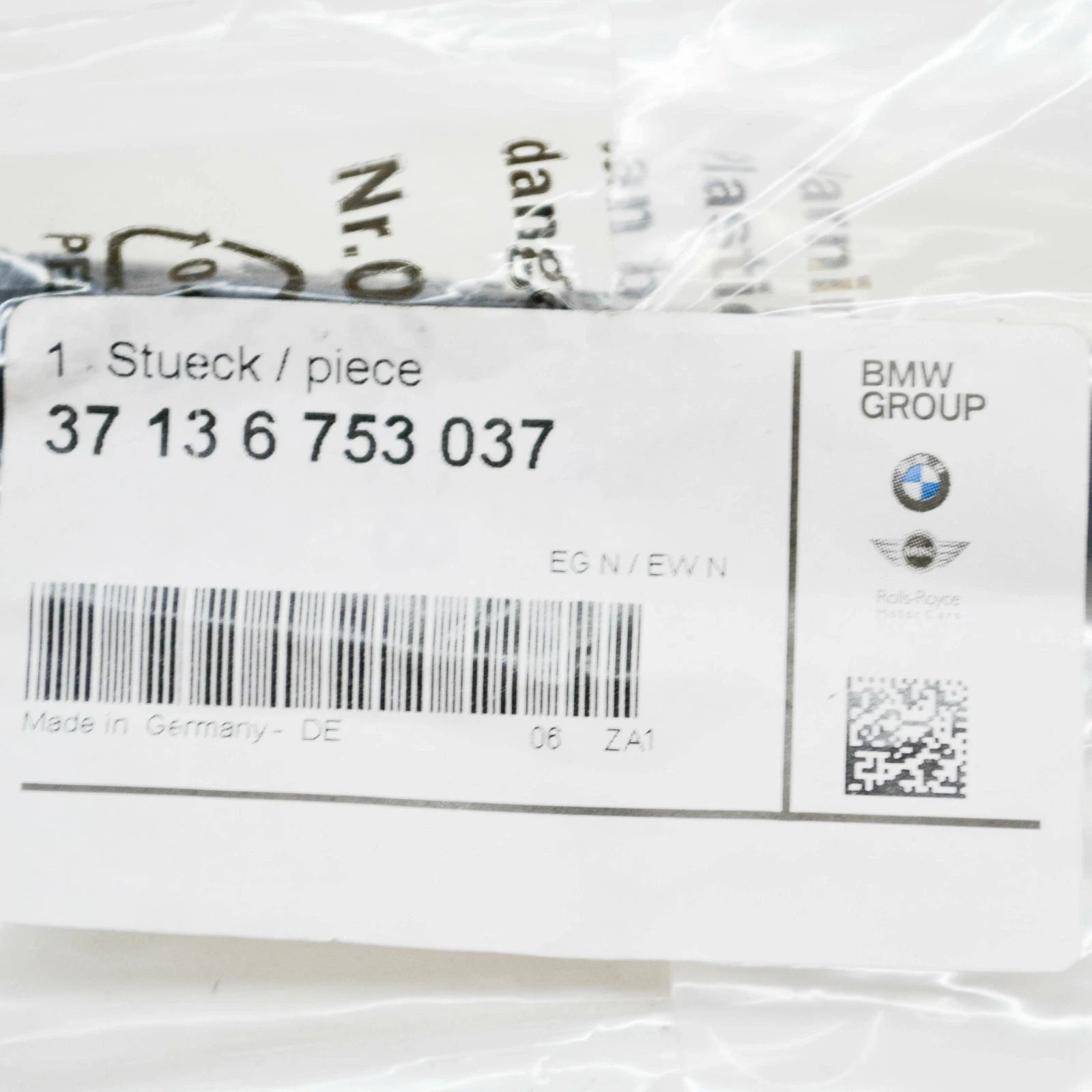 NEW BMW 7 E65 REAR DYNAMIC DRIVE PRESSURE HOSE ASSY 37136753037 ORIGINAL