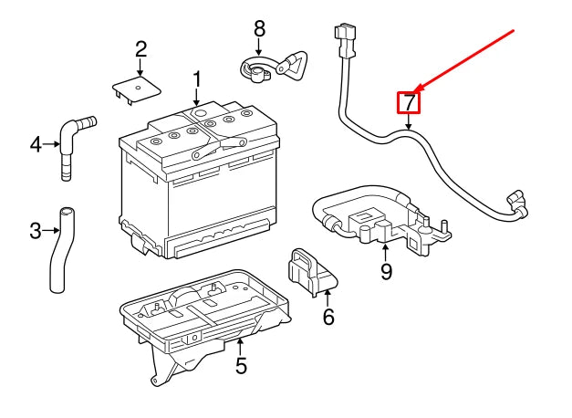 NEW MERCEDES-BENZ SPRINTER 906 BATTERY GROUND CABLE A9064408837