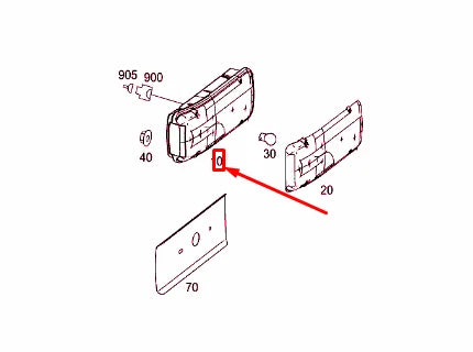 NEW MERCEDES-BENZ SPRINTER 906 REAR RIGHT TAIL LAMP A9068201764 ORIGINAL