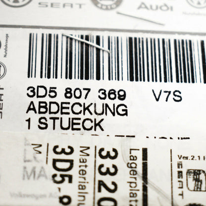 NEW VOLKSWAGEN PHAETON 3D REAR BUMPER TOW HOOK EYE COVER 3D5807369V7S