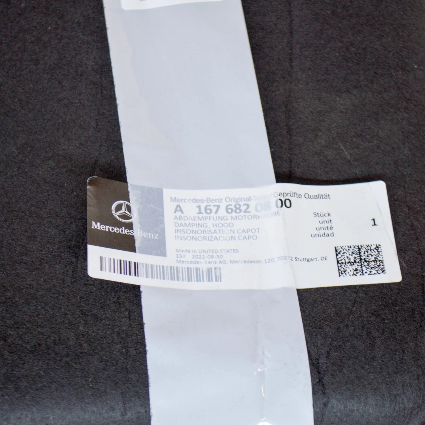 NEW MERCEDES-BENZ GLE W167 ENGINE HOOD DAMPING PANEL TRIM A1676820800 ORIGINAL