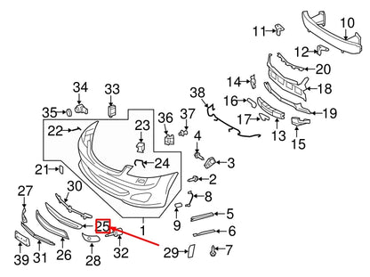 NEW MERCEDES-BENZ S W221 AMG FRONT BUMPER CENTER GRILLE A2218850353 ORIGINAL