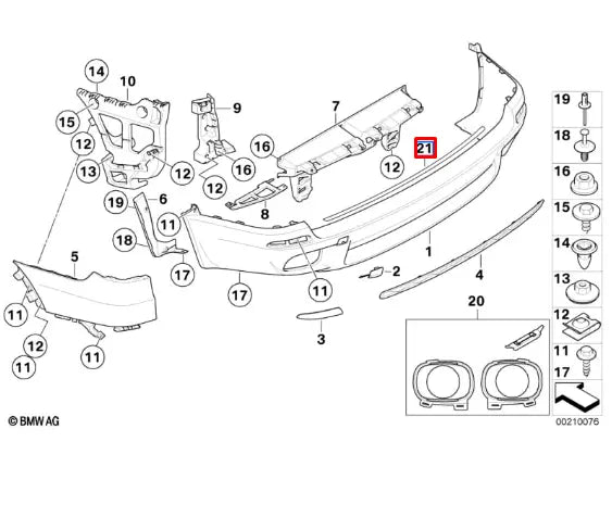 NEW BMW X5 E70 REAR BUMPER PAINT PROTECTION TAPE FOIL 7901996 ORIGINAL