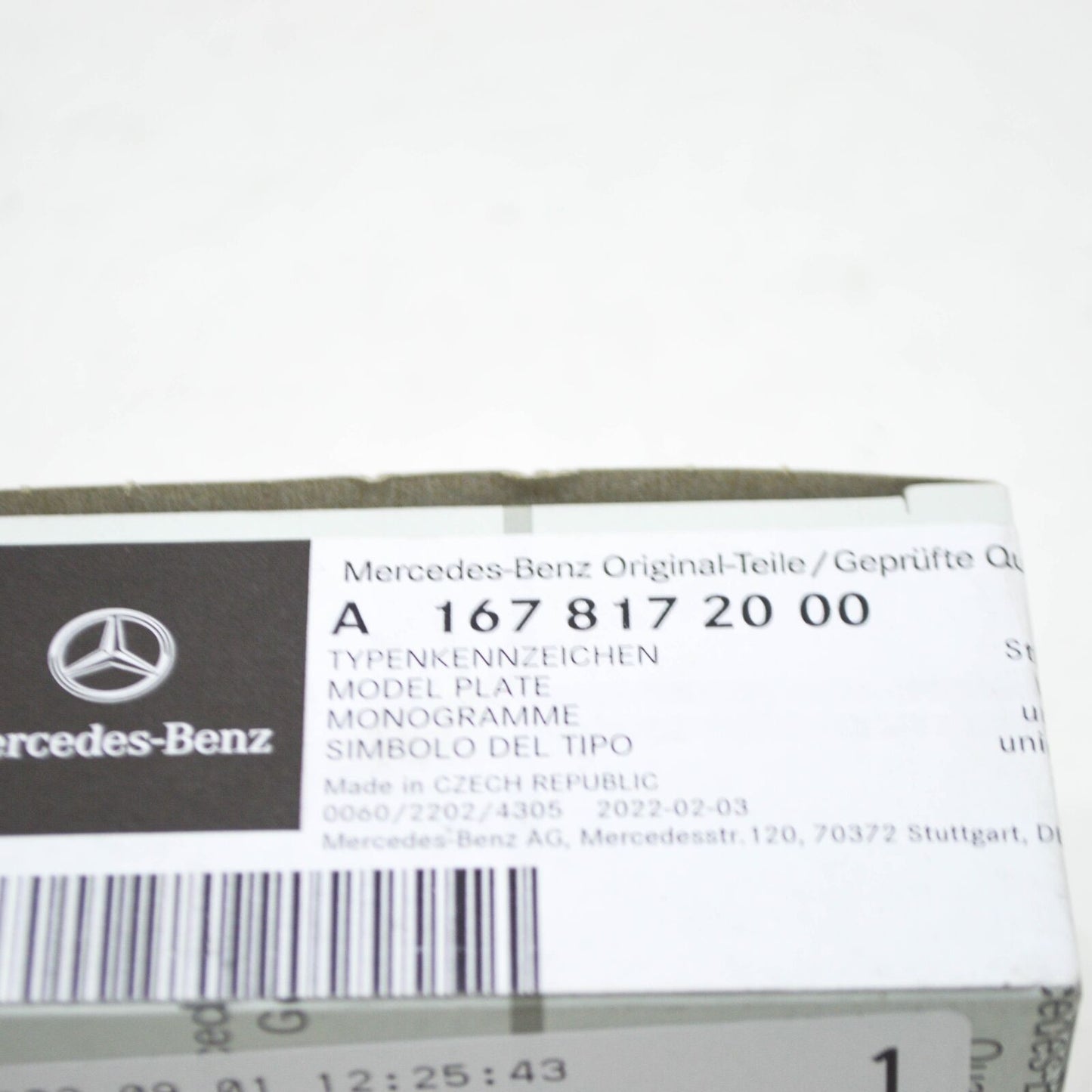 NEW MERCEDES-BENZ GLE W167 FRONT RADIATOR GRILLE AMG BADGE A1678172000 ORIGINAL