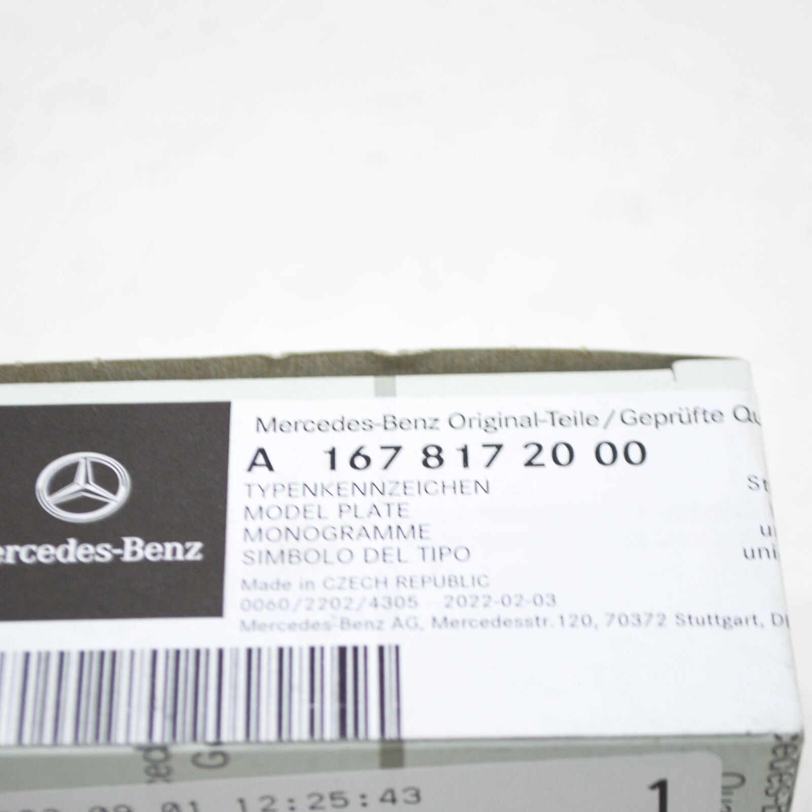 NEW MERCEDES-BENZ GLE W167 FRONT RADIATOR GRILLE AMG BADGE A1678172000 ORIGINAL