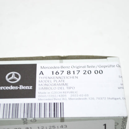 NEW MERCEDES-BENZ GLE W167 FRONT RADIATOR GRILLE AMG BADGE A1678172000 ORIGINAL