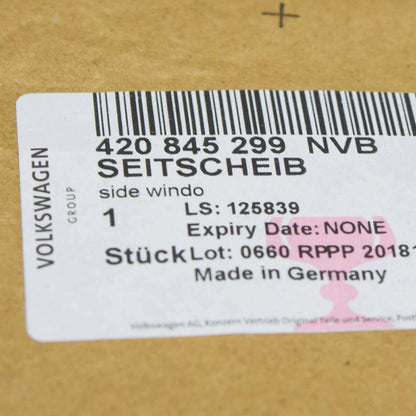 NEW AUDI R8 42 REAR LEFT SIDE WINDOW QUARTER GLASS 420845299NVB ORIGINAL