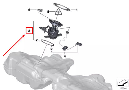 NEW BMW 6 GRAN COUPE F06 FUEL PUMP FEED UNIT 7260640 16117260640 ORIGINAL