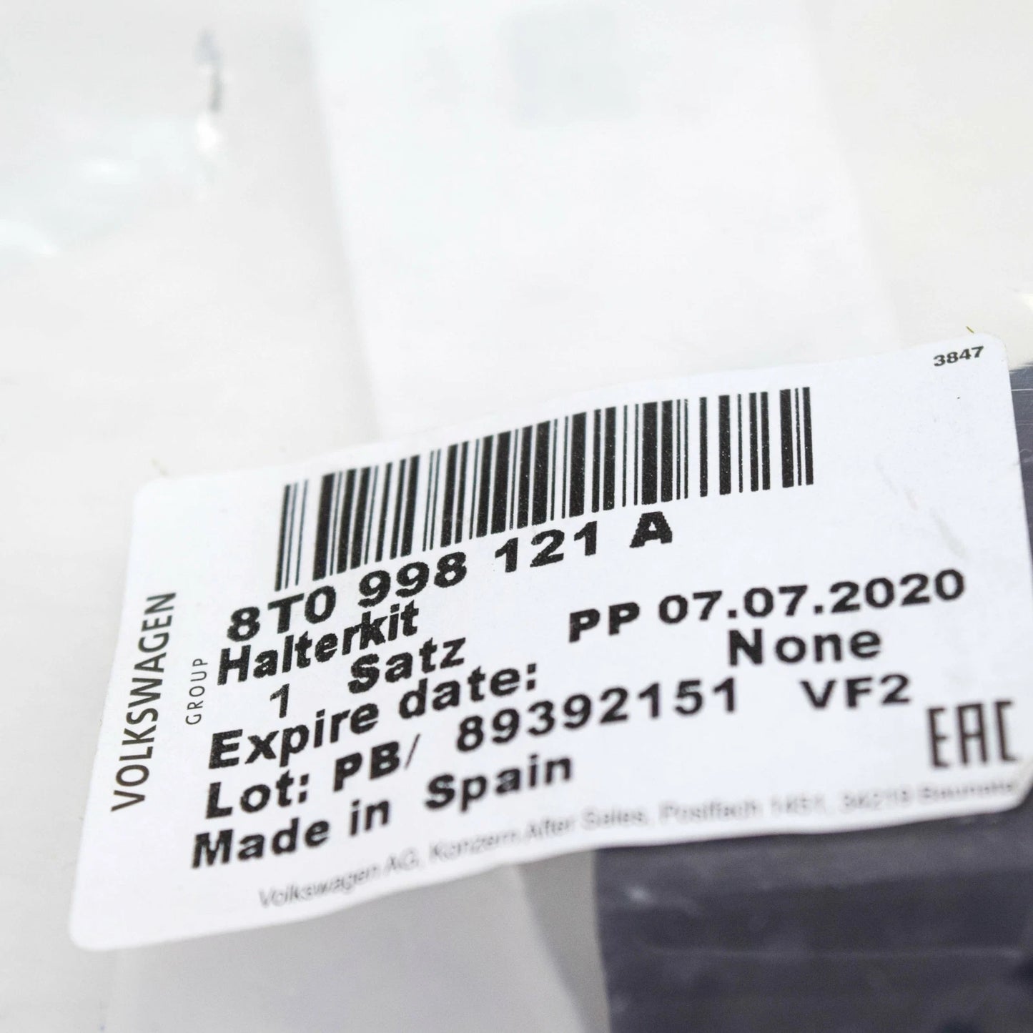 NEW AUDI A5 8T3 FRONT LEFT HEAD LIGHT REPAIR KIT 8T0998121A ORIGINAL