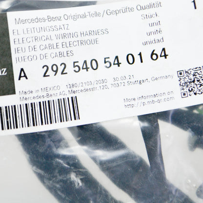 NEW MERCEDES-BENZ GLE C292 REAR BUMPER WIRING HARNESS A292540540164 ORIGINAL