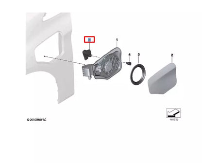 NEW BMW 2 ACTIVE TOURER F45 CHARGING FLAP LOCKING MECHANISM 51177377654 ORIGINAL