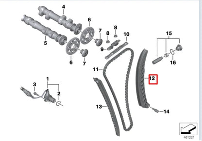 NEW BMW K70 F 7000 GS TIMING CHAIN TENSIONER ARM GUIDE 11317690493 ORIGINAL