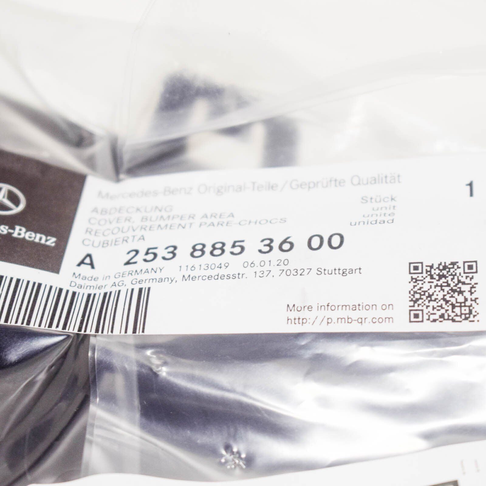 NEW MERCEDES-BENZ GLC X253 FRONT BUMPER RIGHT COVER A2538853600 ORIGINAL