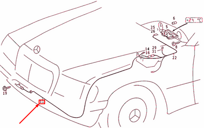 NEW MB E W124 OUTBOARD TEMPERATURE SENDER UNIT A0015422618 ORIGINAL