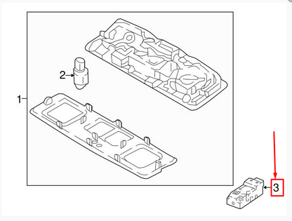 NEW VW TIGUAN AD READING LED LIGHT 5TA947292B QAV 5TA947292BQAV ORIGINAL
