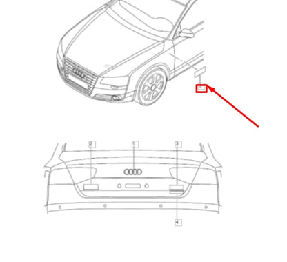 NEW AUDI A8 D3 FRONT FENDER EMBLEM BADGE 4E0853601CT94