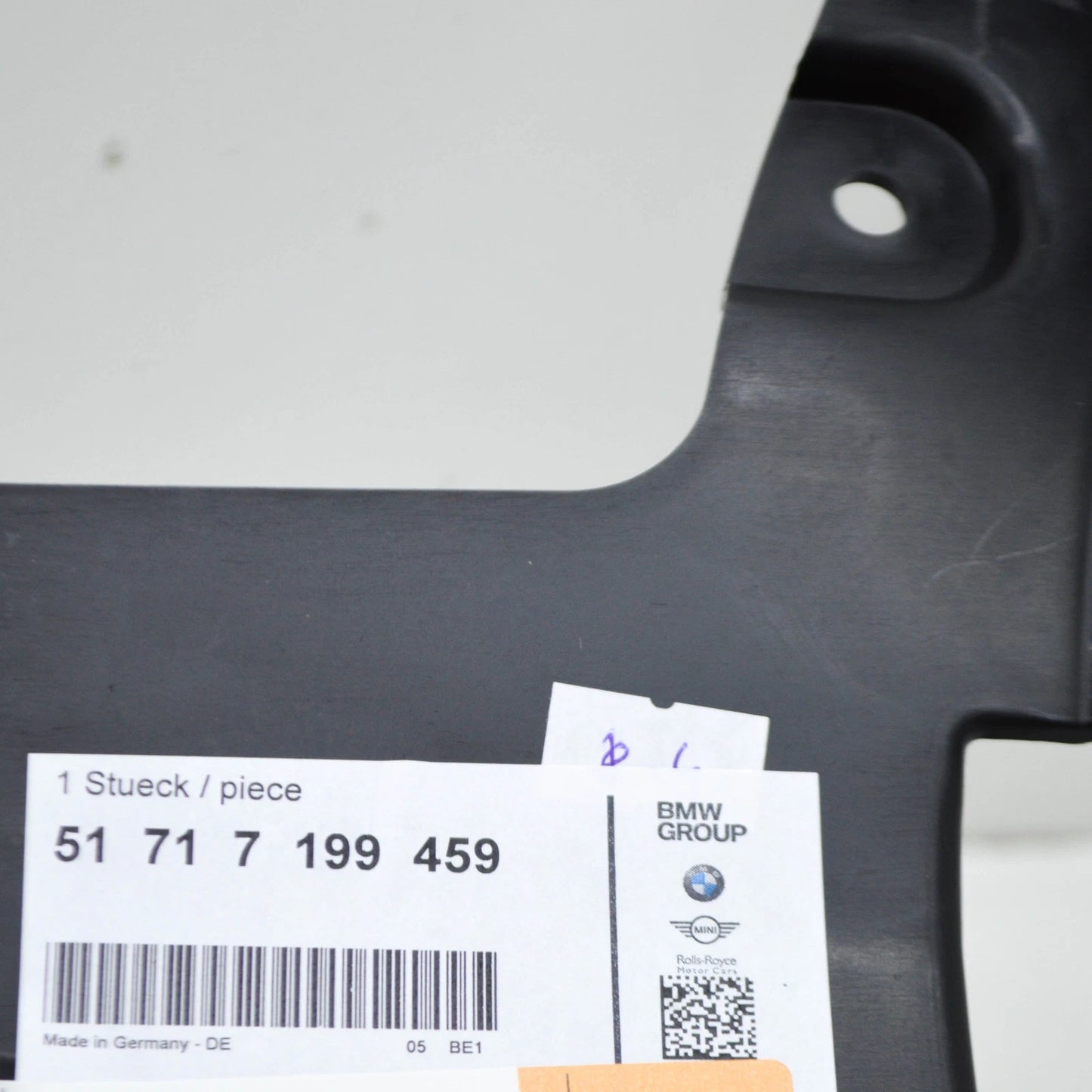 NEW BMW Z4 E89 FRONT LEFT WHEEL ARCH FRONT LOWER COVERING 51717199459 ORIGINAL