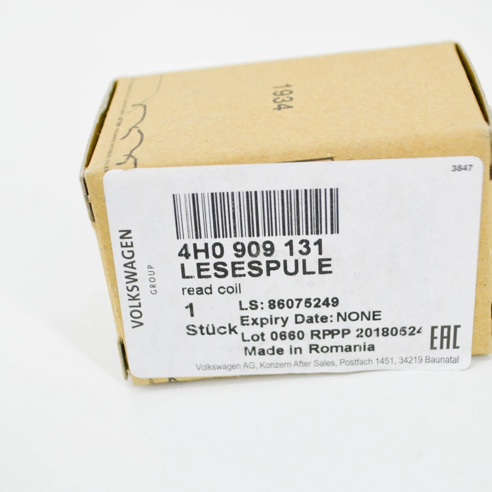 NEW AUDI A7 SPORTBACK 4G IGNITION SWITCH 4H0909131