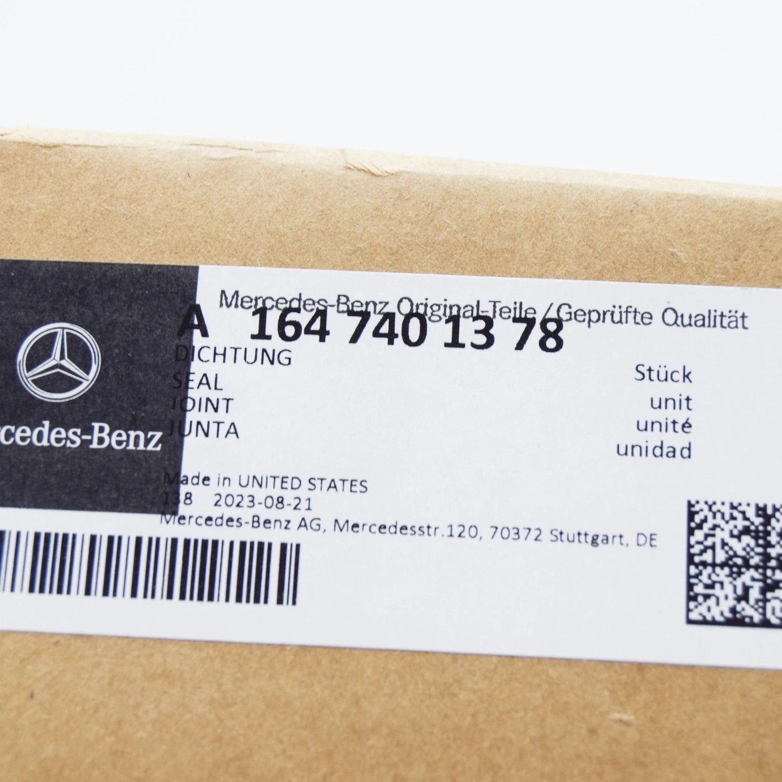 NEW MERCEDES-BENZ GL X164 REAR PANEL DOOR SEAL A1647401378 ORIGINAL