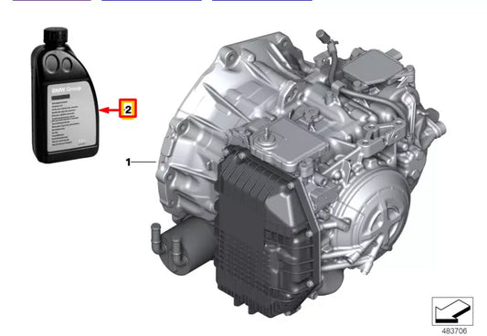 NEW BMW 1 F40 AUTOMATIC TRANSMISSION FLUID 1L 83222413477 ORIGINAL