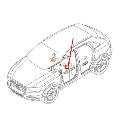 NEW AUDI Q3 8U FRONT LEFT SILL TRIM STRIP 8U0853373A9B9 ORIGINAL