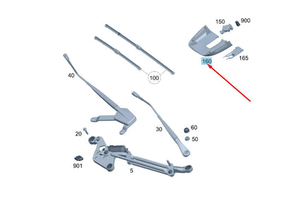 NEW MERCEDES-BENZ VITO W447 RAIN AND LIGHT SENSOR COVER A44782101369051