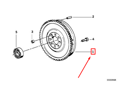new bmw 5 e39 dual mass flywheel 21211223599 1223599 original
