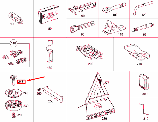 NEW MERCEDES-BENZ ML W164 SPARE WHEEL HOLDER CAP A1648980014 ORIGINAL