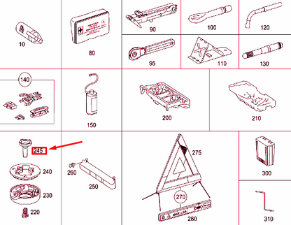 NEW MERCEDES-BENZ ML W164 SPARE WHEEL HOLDER CAP A1648980014 ORIGINAL